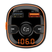 HKM-414099 Bluetooth MP3 Player Car FM Transmitter with Fast Charging and Dual USB Ports