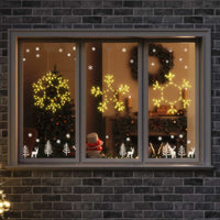 HKM-414227 Illuminated Christmas Snowflake Decoration with 252 Warm White LEDs - 45 x 38 cm, PVC Material