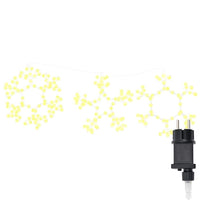 HKM-414227 Illuminated Christmas Snowflake Decoration with 252 Warm White LEDs - 45 x 38 cm, PVC Material