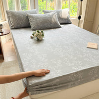 HKM-414227 Pure Cotton Crash Solid Color Fitted Sheet in Various Sizes