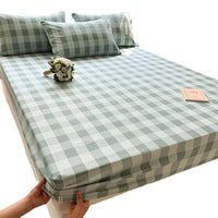 HKM-414227 Pure Cotton Crash Solid Color Fitted Sheet in Various Sizes