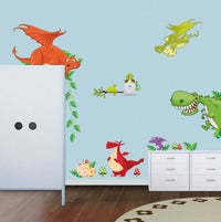 HKM-414355 Cute Animal Wall Sticker for Children's Room - Detachable, Waterproof PVC Decoration