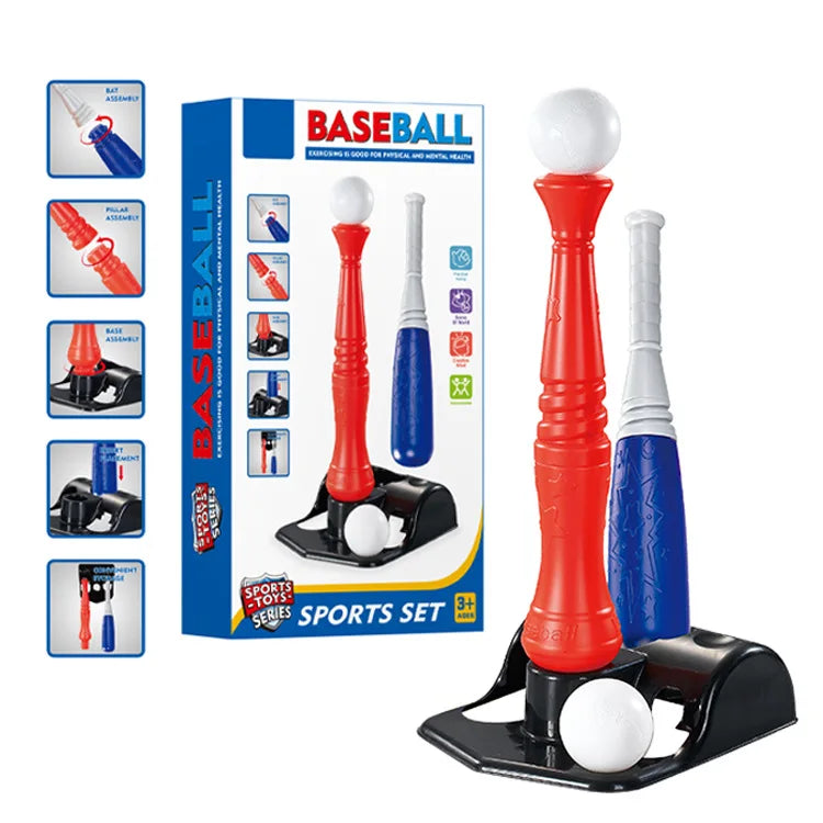 KTX-414675 Outdoor Baseball Bat Training Set for Kids - Ages 6+ - Perfect for Beach and Summer Fun