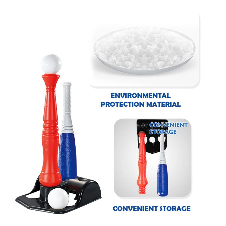 KTX-414675 Outdoor Baseball Bat Training Set for Kids - Ages 6+ - Perfect for Beach and Summer Fun