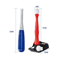HKM-414675 Outdoor Baseball Bat Training Set for Kids - Ages 6+ - Perfect for Beach and Summer Fun