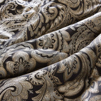 HKM-414739 12 Piece Black Comforter Set with Cotton Bed Sheets for King Bed