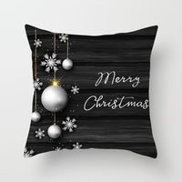 HKM-414803 Black Peach Skin Cushion Cover for Bedding and Car Mount, 45x45cm