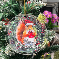 HKM-414867 Elegant Christmas Garland Pendant Ornament in Modern Acrylic Design