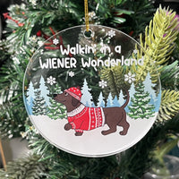 HKM-414867 Elegant Christmas Garland Pendant Ornament in Modern Acrylic Design