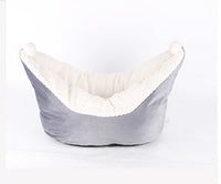 HKM-414867 Pet Bed - Small and Medium Cat Boat Nest in Peacock Blue, Gray, and Pink Options