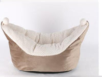 HKM-414867 Pet Bed - Small and Medium Cat Boat Nest in Peacock Blue, Gray, and Pink Options
