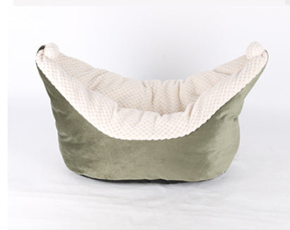 HKM-414867 Pet Bed - Small and Medium Cat Boat Nest in Peacock Blue, Gray, and Pink Options