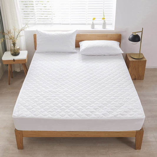 KTX-415379 Waterproof Ultrasonic Bed Cover in Solid Colors - Multiple Sizes Available
