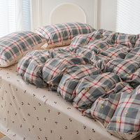 HKM-415571 Washed Cotton Cartoon & Floral Bed Sheet Set - Three or Four-Piece Options