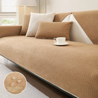 HKM-415635 Universal Non-Slip Checkered Sofa Cover and Anti-Scratching Dust Protector
