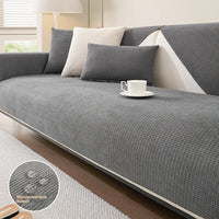 HKM-415635 Universal Non-Slip Checkered Sofa Cover and Anti-Scratching Dust Protector