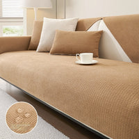 HKM-415635 Universal Non-Slip Checkered Sofa Cover and Anti-Scratching Dust Protector