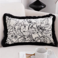 HKM-415699 Jacquard Lumbar Support Pillow Cover - Square Cushion Case 45x45CM/30x50CM