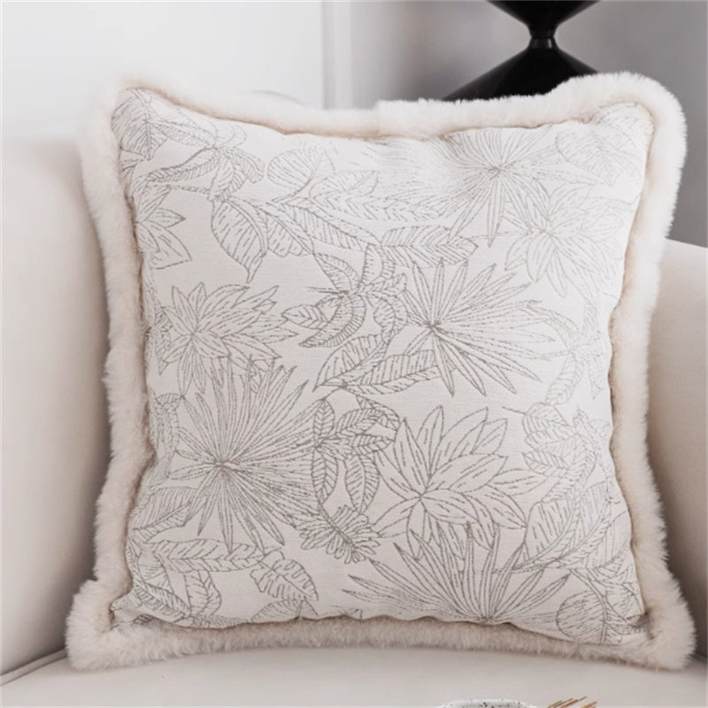 HKM-415699 Jacquard Lumbar Support Pillow Cover - Square Cushion Case 45x45CM/30x50CM