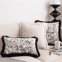 HKM-415699 Jacquard Lumbar Support Pillow Cover - Square Cushion Case 45x45CM/30x50CM