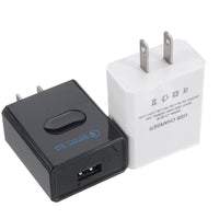 HKM-415763 QC 3.0 Fast Charging Wall Mobile Phone Charger Adapter, US Plug, Compact Design