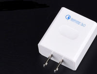 HKM-415763 QC 3.0 Fast Charging Wall Mobile Phone Charger Adapter, US Plug, Compact Design