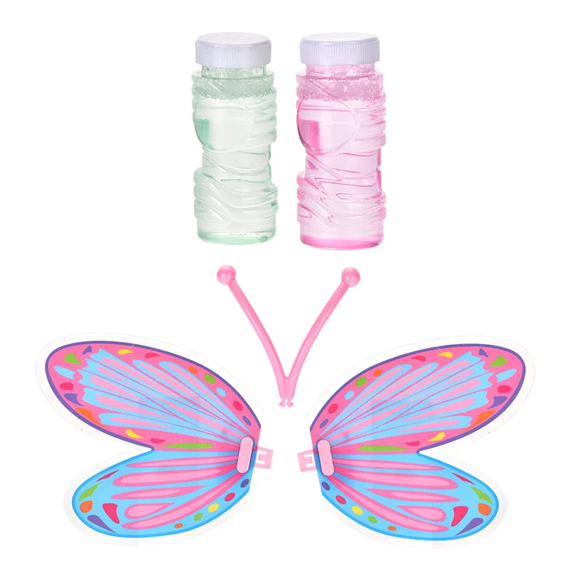 HKM-415827 Butterfly Bubble Maker with Music and Light for Outdoor Play - Ages 2-4