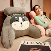 HKM-415955 Cartoon Animal-Themed Plush Back Chair Sofa Cushion for Kids' Rooms