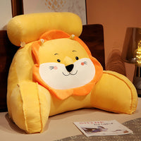 HKM-415955 Cartoon Animal-Themed Plush Back Chair Sofa Cushion for Kids' Rooms
