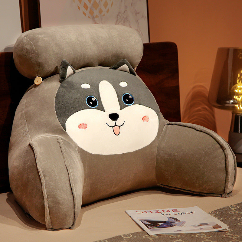 HKM-415955 Cartoon Animal-Themed Plush Back Chair Sofa Cushion for Kids' Rooms