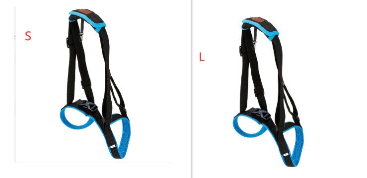 HKM-416083 Dog Hind Leg Support Harness - Adjustable Blue Auxiliary Belt for Walking