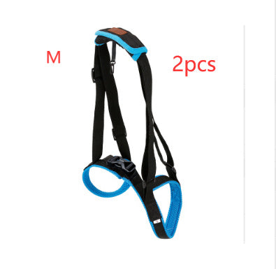HKM-416083 Dog Hind Leg Support Harness - Adjustable Blue Auxiliary Belt for Walking