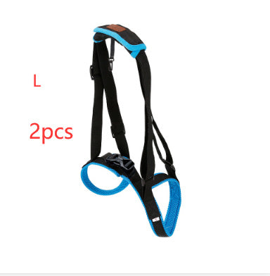 HKM-416083 Dog Hind Leg Support Harness - Adjustable Blue Auxiliary Belt for Walking