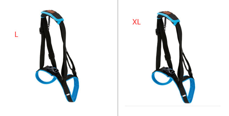 HKM-416083 Dog Hind Leg Support Harness - Adjustable Blue Auxiliary Belt for Walking