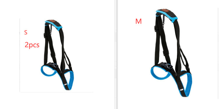 HKM-416083 Dog Hind Leg Support Harness - Adjustable Blue Auxiliary Belt for Walking