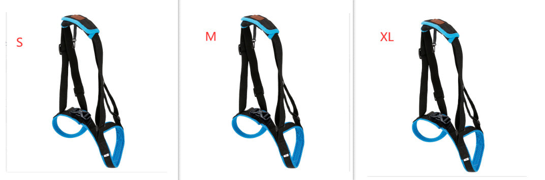 HKM-416083 Dog Hind Leg Support Harness - Adjustable Blue Auxiliary Belt for Walking