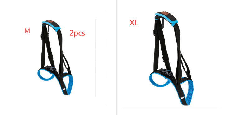HKM-416083 Dog Hind Leg Support Harness - Adjustable Blue Auxiliary Belt for Walking