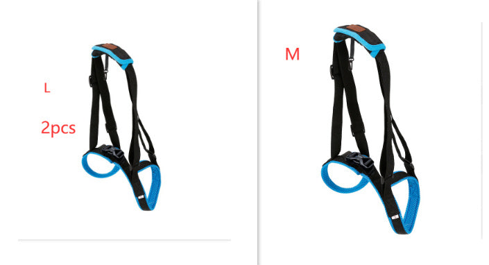 HKM-416083 Dog Hind Leg Support Harness - Adjustable Blue Auxiliary Belt for Walking