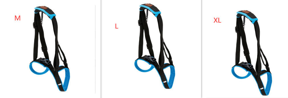HKM-416083 Dog Hind Leg Support Harness - Adjustable Blue Auxiliary Belt for Walking