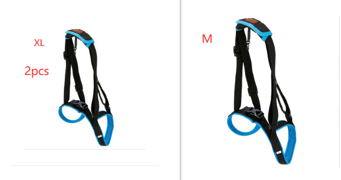 HKM-416083 Dog Hind Leg Support Harness - Adjustable Blue Auxiliary Belt for Walking