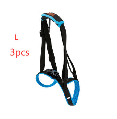 HKM-416083 Dog Hind Leg Support Harness - Adjustable Blue Auxiliary Belt for Walking