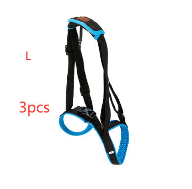 HKM-416083 Dog Hind Leg Support Harness - Adjustable Blue Auxiliary Belt for Walking