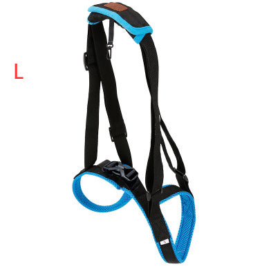 HKM-416083 Dog Hind Leg Support Harness - Adjustable Blue Auxiliary Belt for Walking