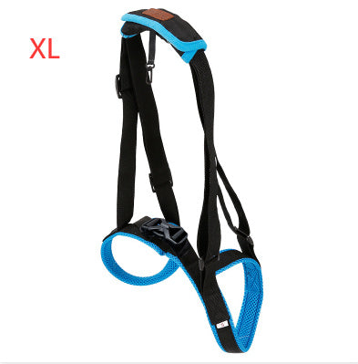 HKM-416083 Dog Hind Leg Support Harness - Adjustable Blue Auxiliary Belt for Walking