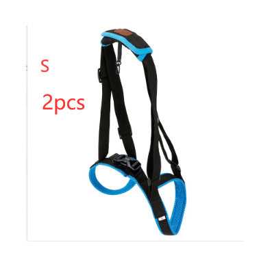 HKM-416083 Dog Hind Leg Support Harness - Adjustable Blue Auxiliary Belt for Walking