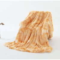 HKM-416147 Rainbow Tie-Dye Double Layer Blanket in Various Sizes and Colors