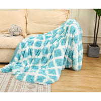HKM-416147 Rainbow Tie-Dye Double Layer Blanket in Various Sizes and Colors