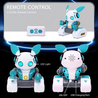 HKM-416147 Smart Remote Control Rabbit Robot Toy with Light and Sound for Kids Ages 5 and Up