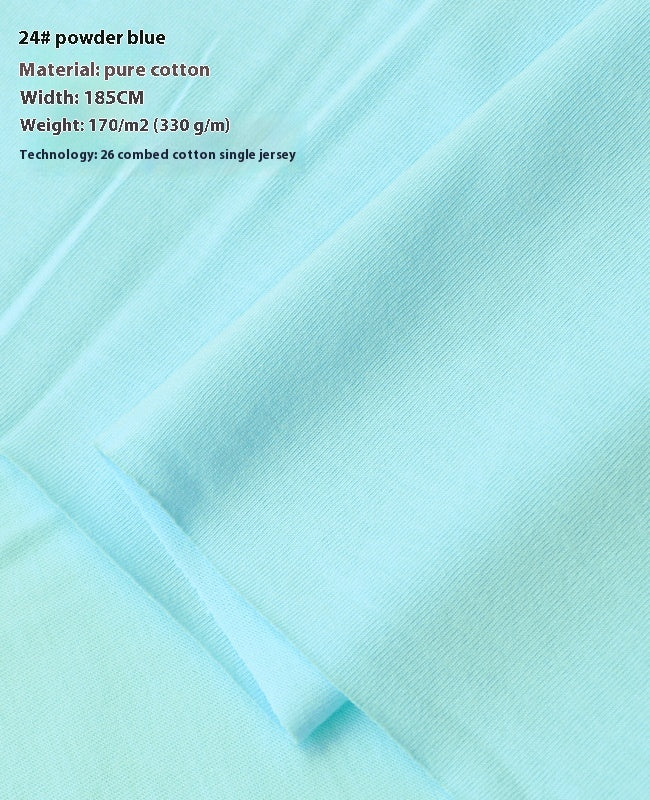 KTX-416275 Lightweight 100% Cotton Knitted T-Shirt for Dolls - Ideal for Spring with Floral Design