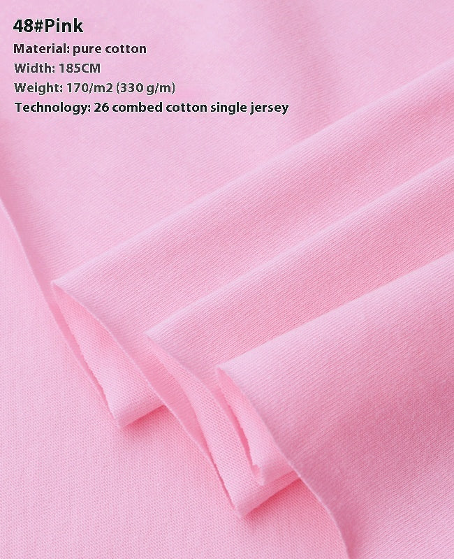 KTX-416275 Lightweight 100% Cotton Knitted T-Shirt for Dolls - Ideal for Spring with Floral Design